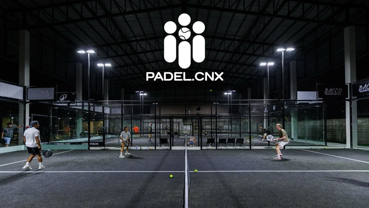 People playing padel