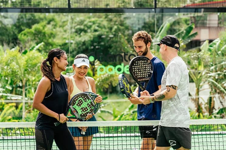 People playing padel